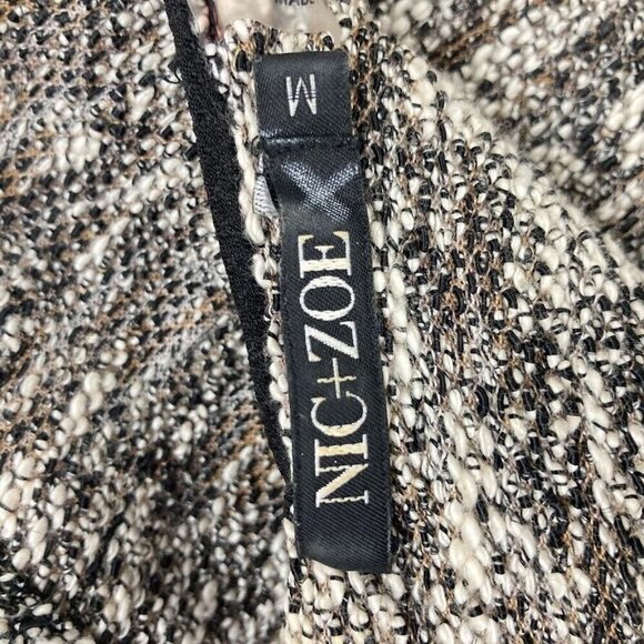 Nic + Zoe V Neck Tunic Sweater Boho Grandma Core Academia Church Career M - Picture 5 of 6